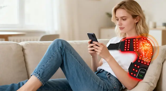 red light therapy device banner